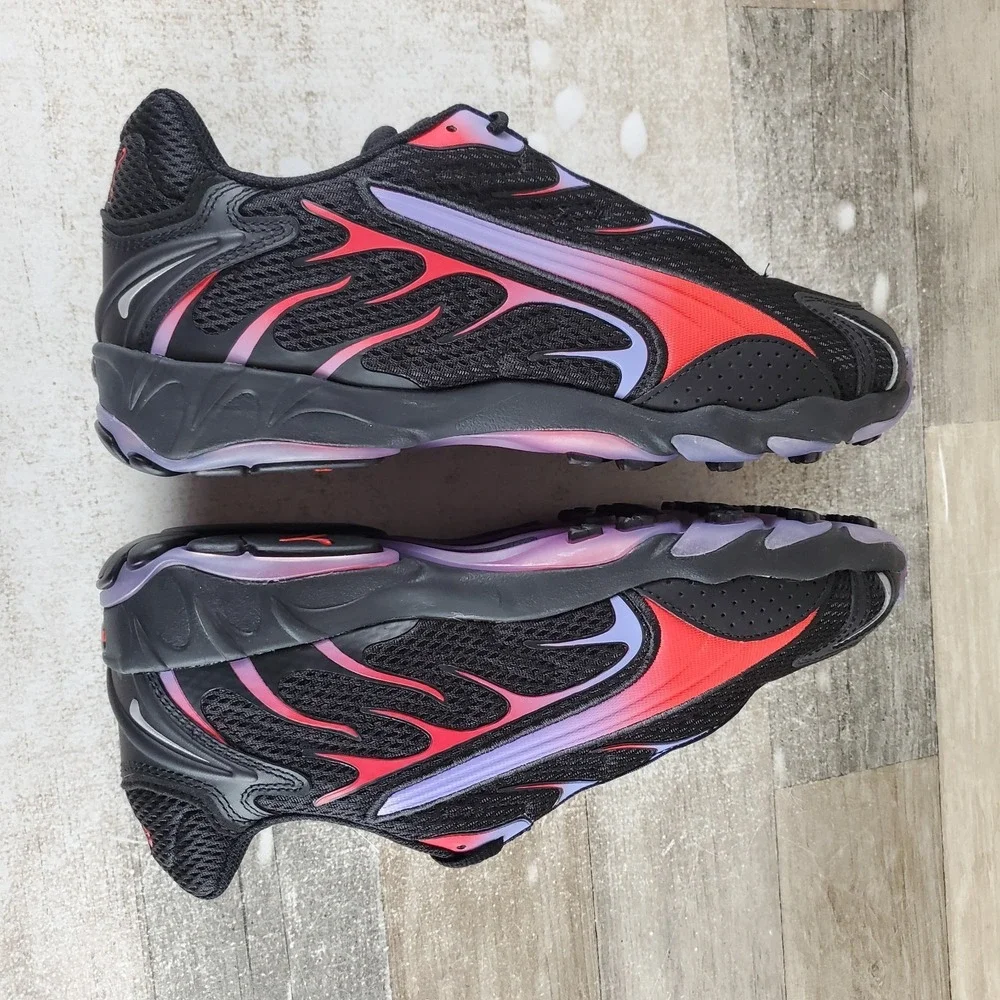 PUMA Inhale Mens Shoes Sz 9.5 Athletic Running Black Red Mesh Lace Up Sneakers